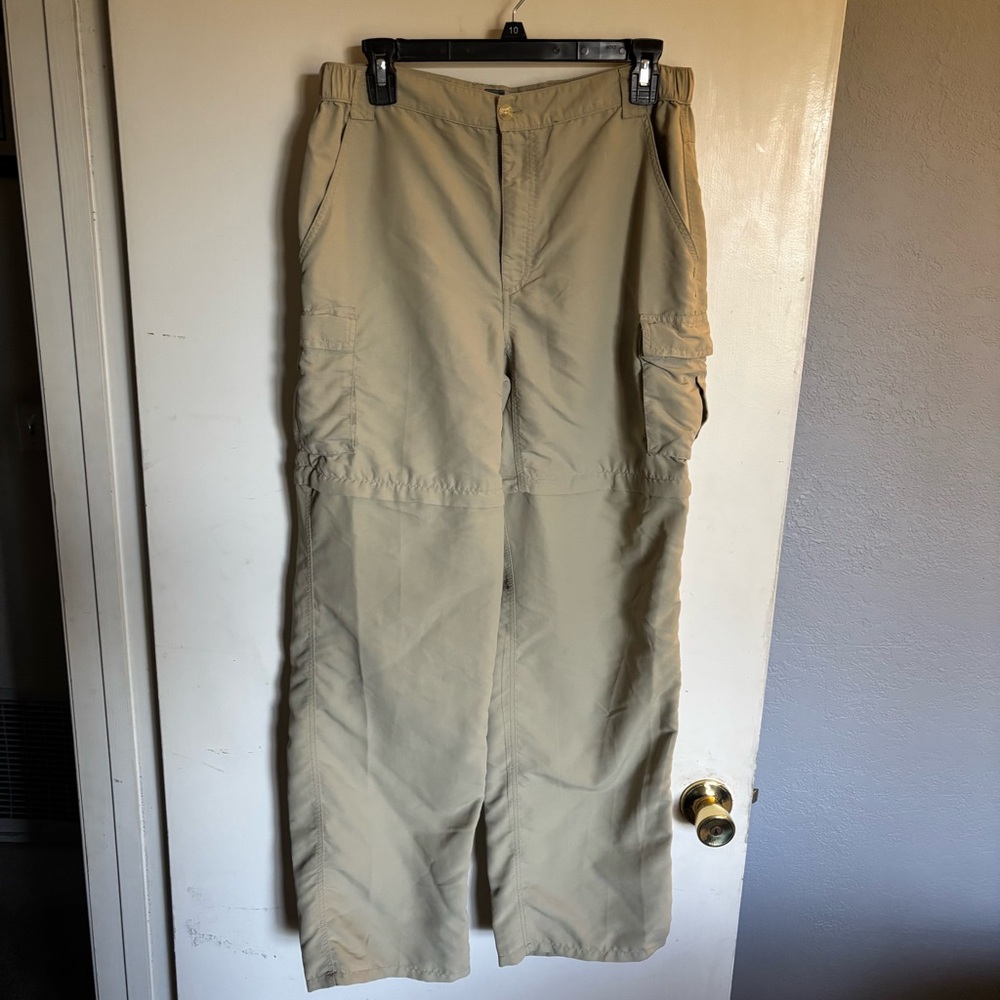 Sportif Performance men cargo zip off legs nylon pants W32XL32 lightweigh kthaki